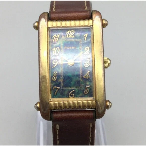 Fossil | Accessories | Vtg Fossil Watch Women Dr26 20mm Gold  display picture 3